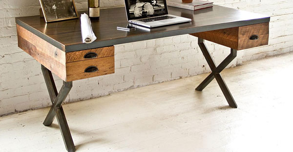 Industrial/ Reclaimed Wood Desk