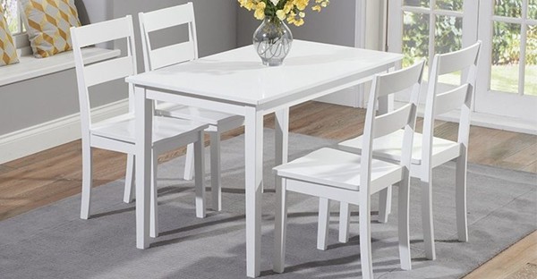 White/ Off White Dining Room Furniture