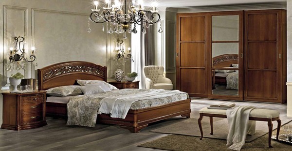 Walnut/ Dark Wood Bedroom Furniture