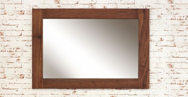 Walnut/ Dark Wood Mirror