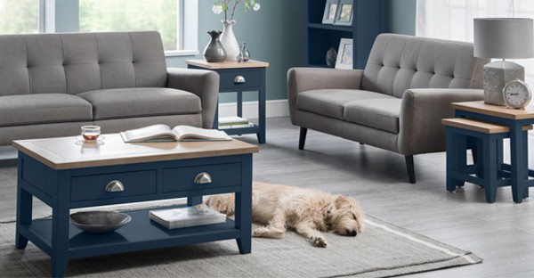 Grey/ Blue Living Room Furniture