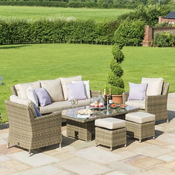 Garden Furniture with Rising Tables