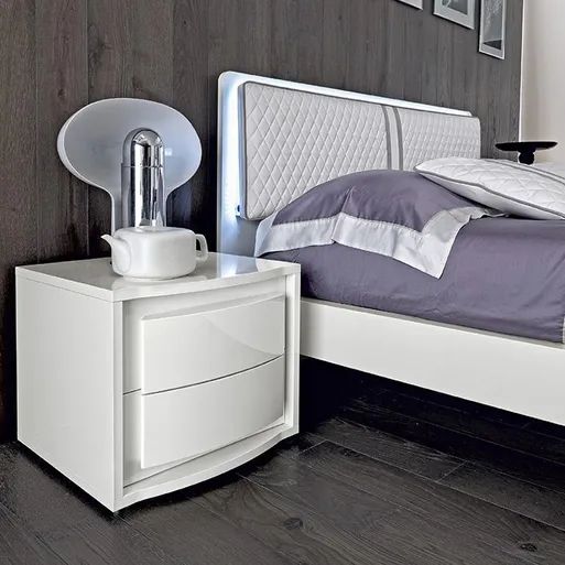 White High Gloss Bedside Tables