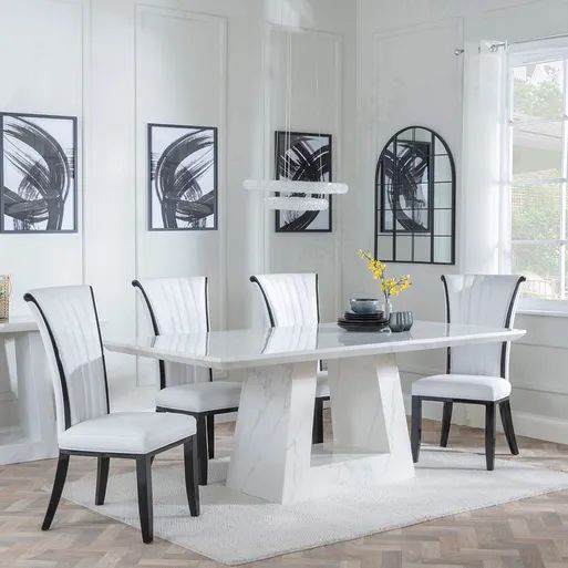 White/ Off White Dining Set