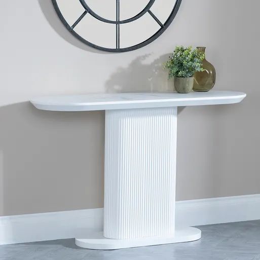 White/ Off White Hall Table