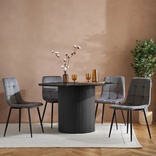 Black Dining Set