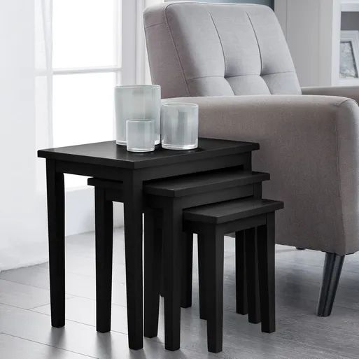 Black Nest of Table