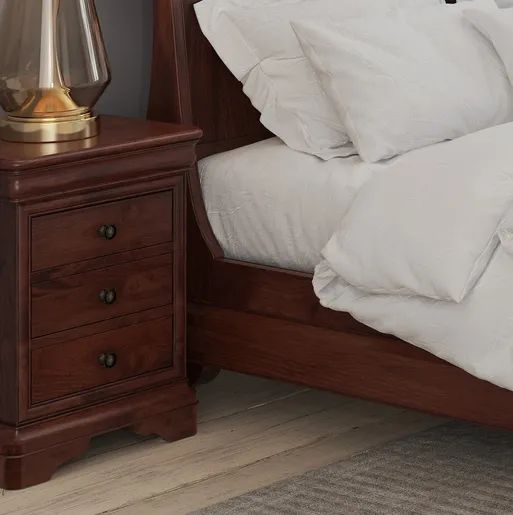 Dark Wood Bedside Cabinet