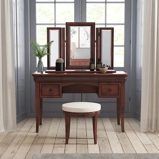 Dark Wood Dressing Table