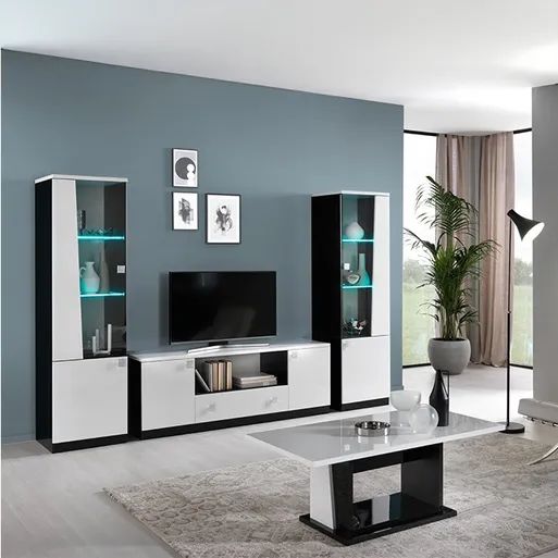 White High Gloss Living Room Furniture