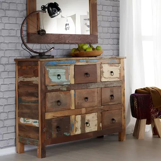 Industrial/ Reclaimed Wood Chest of Drawers