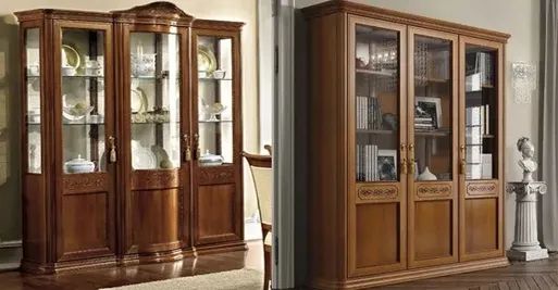 Walnut Display Cabinet