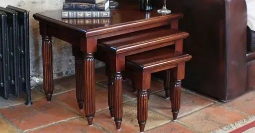 Walnut Nest of Table