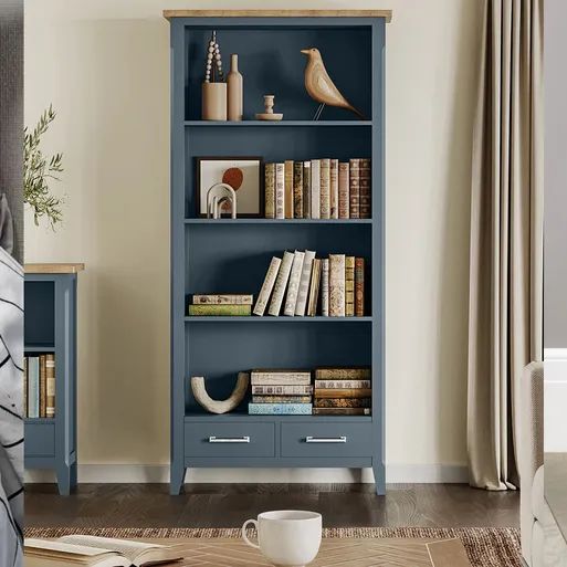 Blue Bookcases